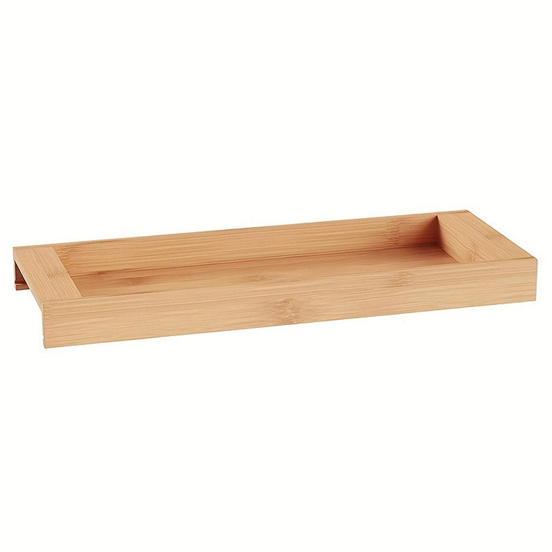 JJTZ Natural Bamboo Rectangular Tray Versatile Toilet Sink Tank Tray for Bathroom Counter Top JJTZ Natural Bamboo Rectangular Tray Versatile Toilet Sink Tank Tray for Bathroom Counter Top